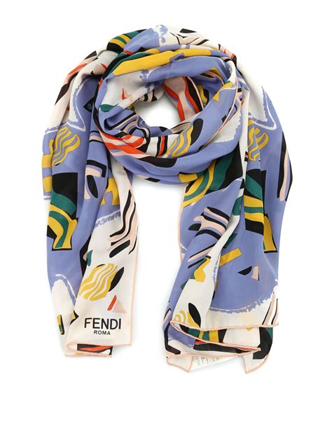 fake fendi scarf silk women's|vintage fendi scarf.